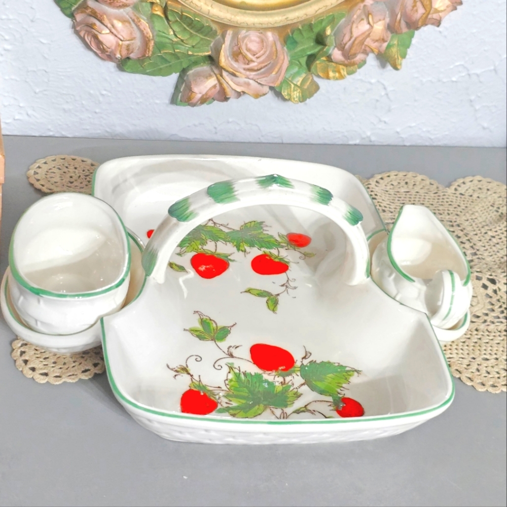 Strawberry Ceramic Serving Set